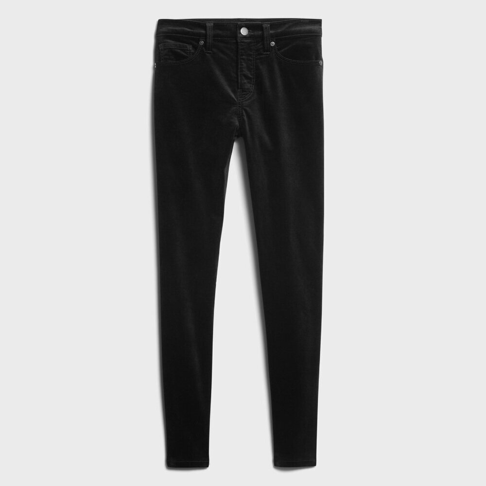 Banana Republic Black Velvet Jean, size 29L